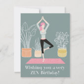 Zen Birthday Feestdagenkaart (Voorkant)