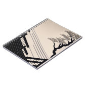 Zen Black Beige Japans minimalistisch Notitieboek (Linkerzijde)