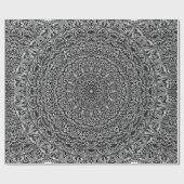 Zen Black en White Mandala Cadeaupapier (Vlak)
