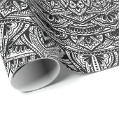 Zen Black en White Mandala Cadeaupapier (Rol Hoek)