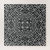 Zen Black en White Mandala Legpuzzel (Horizontaal)