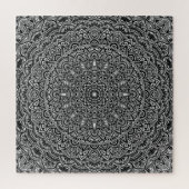 Zen Black en White Mandala Legpuzzel (Verticaal)
