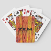 Zen black wire Poker speelkaarten (Achterkant)