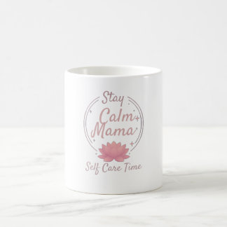Zen Blijf Kalme Mama Gouden Lotus Kunst Koffiemok
