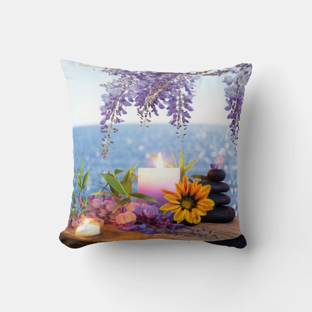 Zen bliss meditation peace yoga chakra namaste 2 kussen (Voorkant)