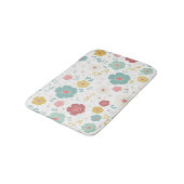 Zen bloemen pastel kleuren patroon badmat (Gekanteld)