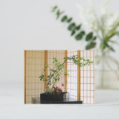 zen bloemstuk briefkaart (Staand voorkant)