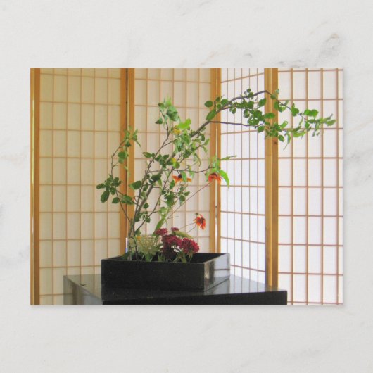 zen bloemstuk briefkaart (Voorkant)