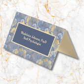 Zen Blue Gold Ginkgo psychiater of counselor Visitekaartje