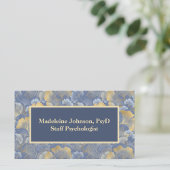 Zen Blue Gold Ginkgo psychiater of counselor Visitekaartje