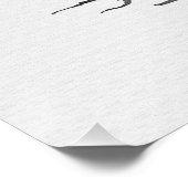 Zen Boat & Blossom Minimalistische Ink Wall Art Perfect Poster (Hoek)