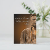 Zen Boeddha citeert Inspirerend Spirituele gedacht Briefkaart (Staand voorkant)