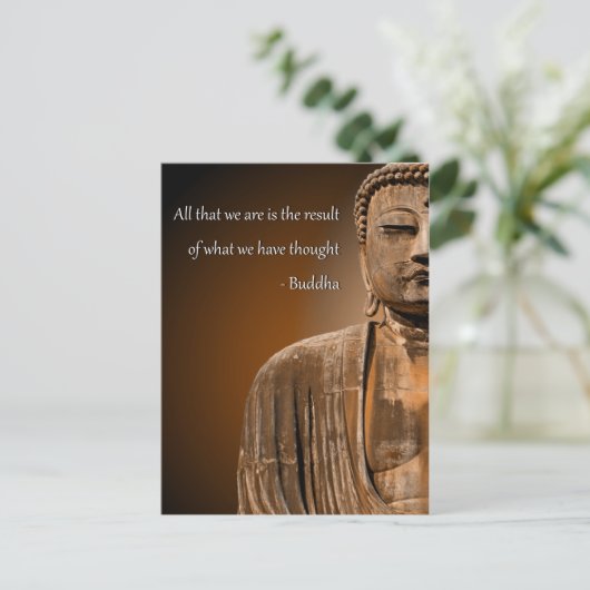 Zen Boeddha citeert Inspirerend Spirituele gedacht Briefkaart (Staand voorkant)