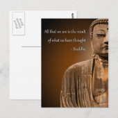 Zen Boeddha citeert Inspirerend Spirituele gedacht Briefkaart (Voorkant / Achterkant)