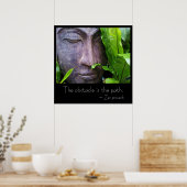 Zen Boeddha het Hindernis is het Pad Poster (Keuken)