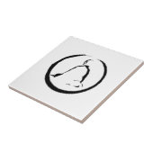 Zen Boeddha Mediterende Keramische Tegel Tegeltje (Zijkant)