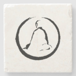 Zen Boeddha Mediterende stenen onderzetter