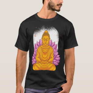 Zen Boeddhisme Boeddhistische Meditation Lotus Flo T-shirt