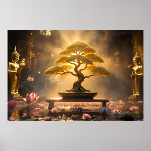 ZEN BOEDDHISME - BONSAI BOOM - Poster (Voorkant)