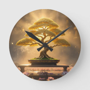 ZEN BOEDDHISME - BONSAI BOOM - RONDE KLOK
