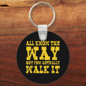 Zen Boeddhisme Spaghetti Western Stijl Sleutelhang Sleutelhanger (Voorkant)