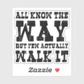 Zen Boeddhisme Spaghetti Western Stijl Sticker (Vel)