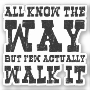 Zen Boeddhisme Spaghetti Western Stijl Sticker