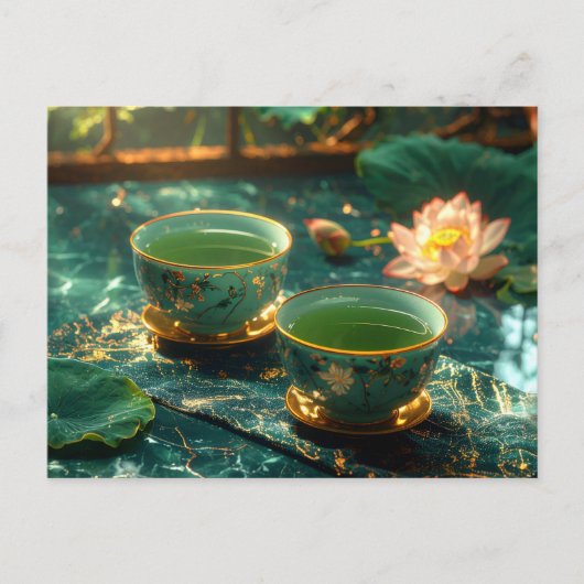 ZEN BOEDDHISME - THEECEREMONIE BRIEFKAART (Voorkant)