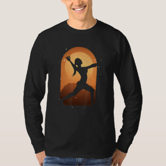 Zen Boeddhisme Yogi Meditatie Vrouwen Namaste Zons T-shirt