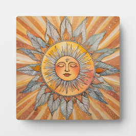Zen Bohemian Sun Plaque Fotoplaat