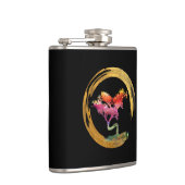 Zen Bonsai Tree Japanse Cirkel Enso Asian Art Heupfles (Rechts)