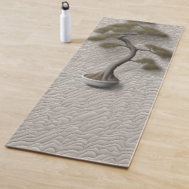 Zen Bonsai Yoga Mat – Minimale 3D Textuur Mat