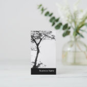 Zen Boom Balans Natuur Fotografie Visitekaartje (Staand voorkant)