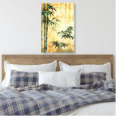 Zen Botanische Natuur Bamboebos Canvas Afdruk (Insitu (Slaapkamer))