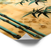 Zen Botanische Natuur Bamboebos Poster (Hoek)