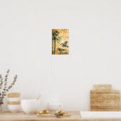 Zen Botanische Natuur Bamboebos Poster (Keuken)