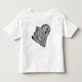 Zen Briard B/W Toddler T-shirt (Voorkant)