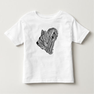Zen Briard B/W Toddler T-shirt