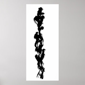 Zen Brush Painting 2 Poster
