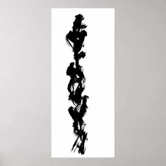 Zen Brush Painting 2 Poster (Voorkant)