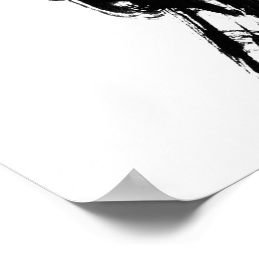 Zen Brush Painting 2 Poster (Hoek)