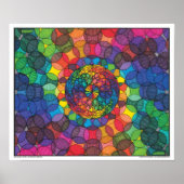 Zen Bubbleverse - Spinnen Rainbows Print (Voorkant)
