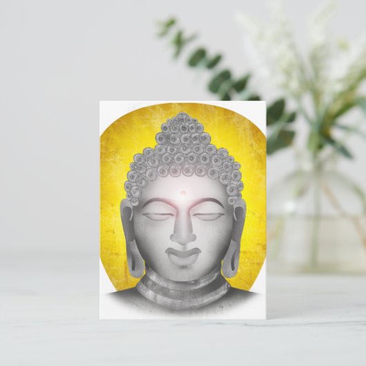 Zen Buddha Briefkaart (Staand voorkant)