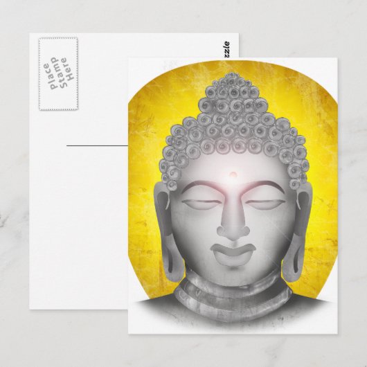 Zen Buddha Briefkaart (Voorkant / Achterkant)
