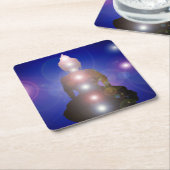 Zen Buddha Chakra Yoga Meditation Namaste Kartonnen Onderzetters (Schuin)