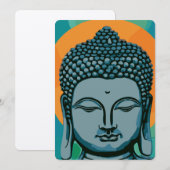Zen Buddha Head Kaart (Voorkant / Achterkant)