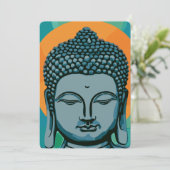 Zen Buddha Head Kaart (Staand voorkant)