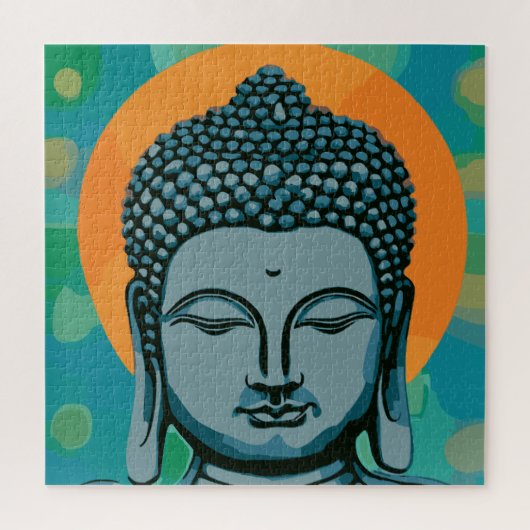Zen Buddha Head Legpuzzel (Verticaal)