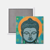 Zen Buddha Head Magneet (Voorkant / Achterkant)