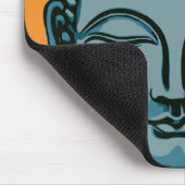Zen Buddha Head Muismat (Hoek)